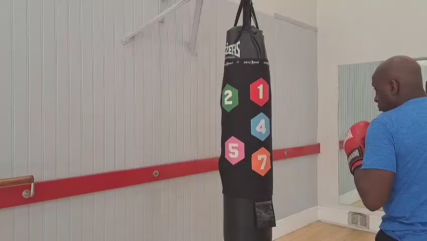 Jab and cross on the Drill Mat